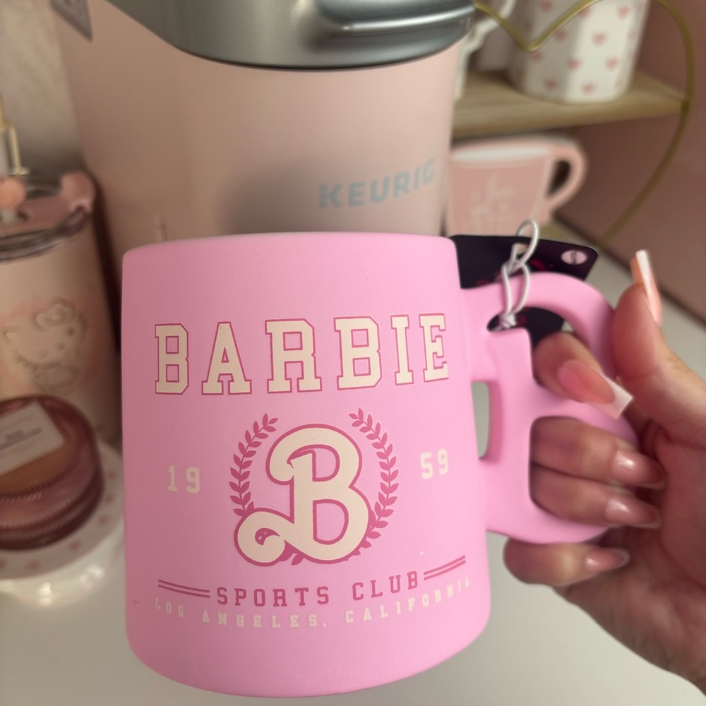 Barbie Ceramic  Pink Mug 21 oz